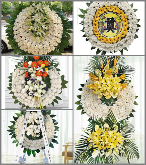 湖北咸宁市赤壁市中伙铺镇高桥村花圈速递