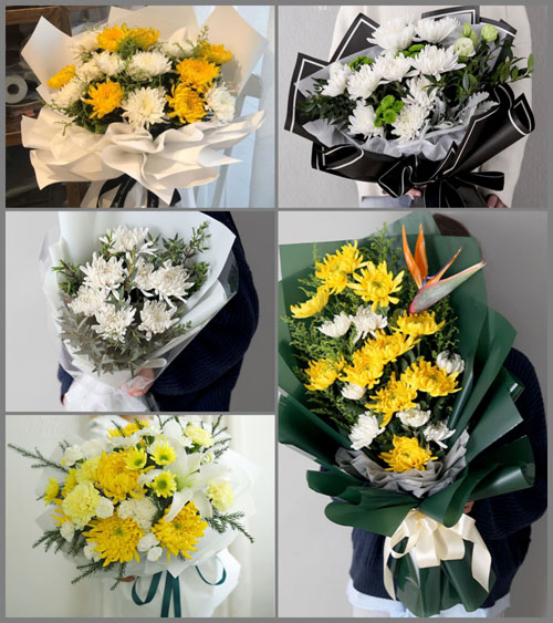 湖北咸宁市赤壁市中伙铺镇高桥村白事花束代送